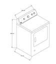 Secadora Maytag 19 kg  6 Ciclos por Tiempo y 3 Ciclos Automáticos 7MMGD300DW