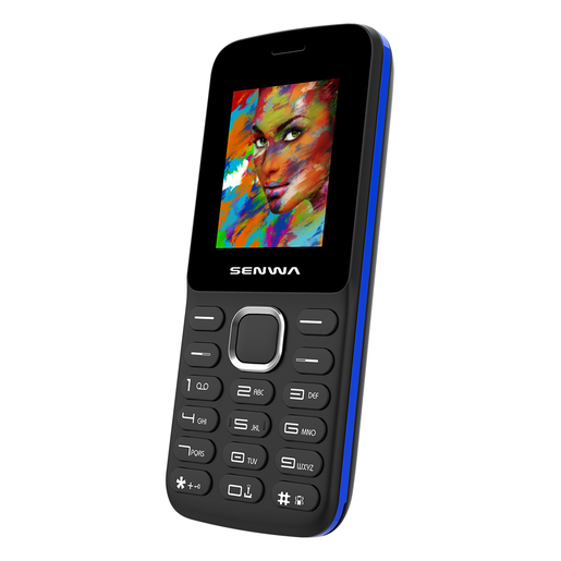 Celular Telcel Amigo Kit Senwa 2G S301A Disco Negro/Azul R5