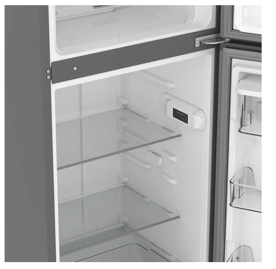 Refrigerador Whirlpool 11 p3 Top Mount 2 puertas Gris WT1133M