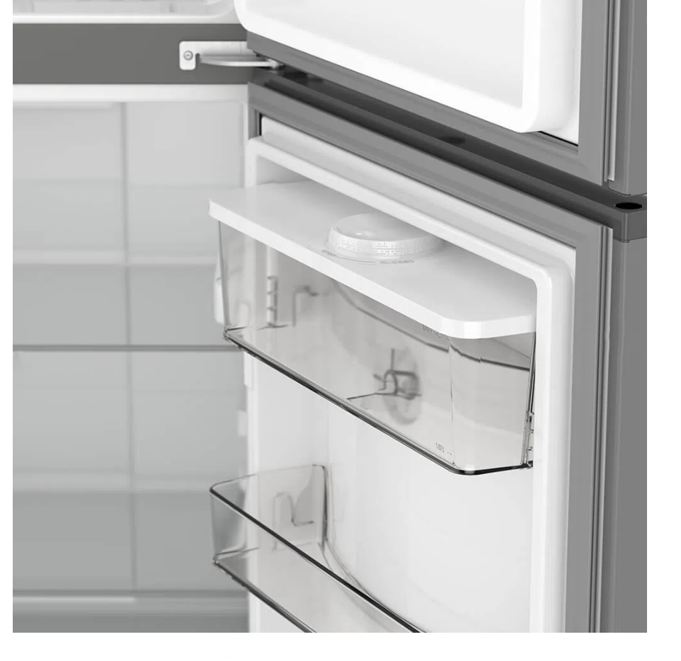 Refrigerador Whirlpool 11 p3 Top Mount 2 puertas Gris WT1133M