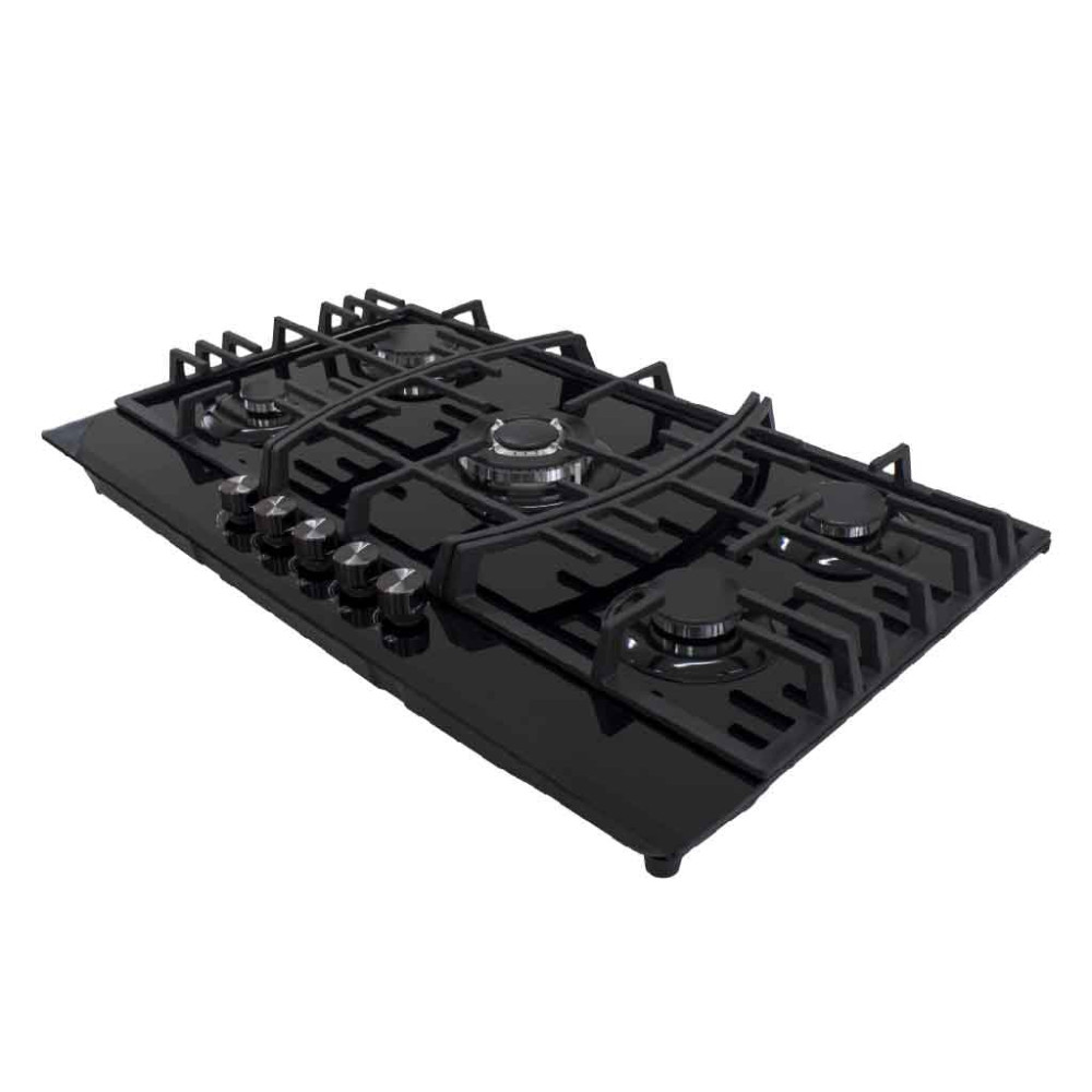 Parrilla Empotrable Rynox 5 Quemadores RY90-002T Plateado