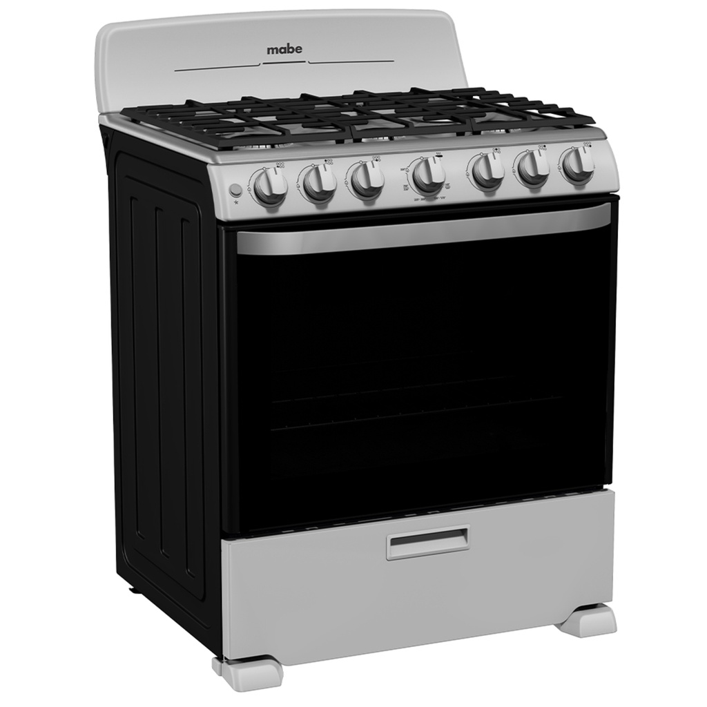 Estufa de Piso 30" Mabe Plata Easy Clean Pro EM7646BSIS2