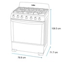 Estufa de Piso 30" Mabe Plata Easy Clean Pro EM7646BSIS2