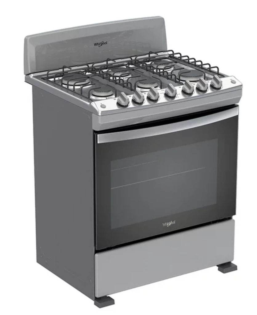 Estufa Al Piso 30" 6 Quemadores Whirlpool WFR3000S