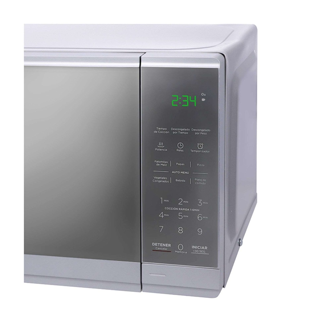 Horno de Microondas Practia 0.7 Pies Cúbicos (20L) Silver Mirror MMDF07S2MG
