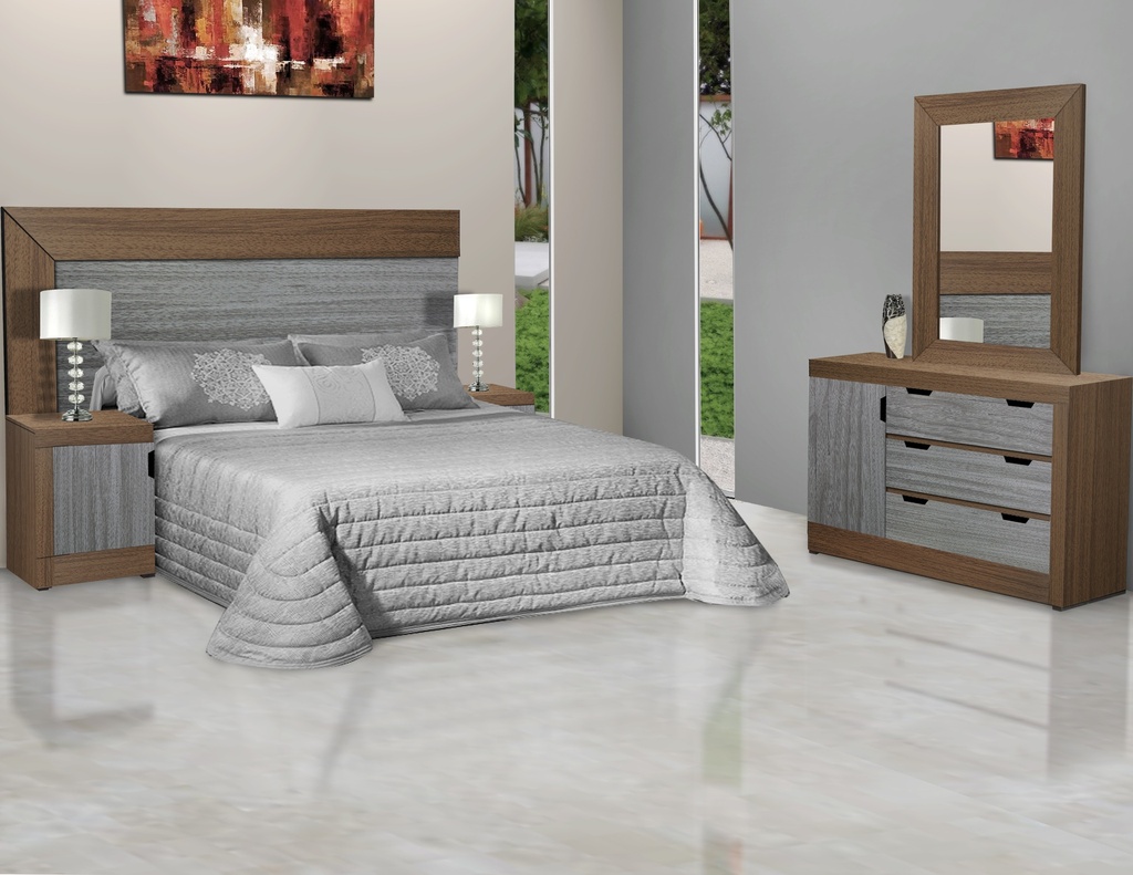 [BELMONT F3 IMP NOGAL/GRIS] Recamara Chavoya BELMONT F3 IMP Nogal Gris