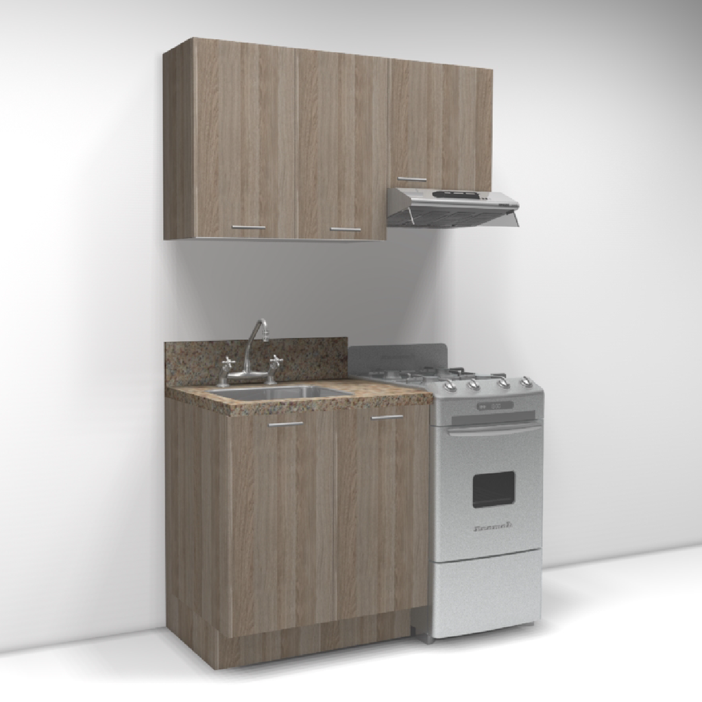 Cocina TKS MDP y Melamina Texturizada 80cm COCE006