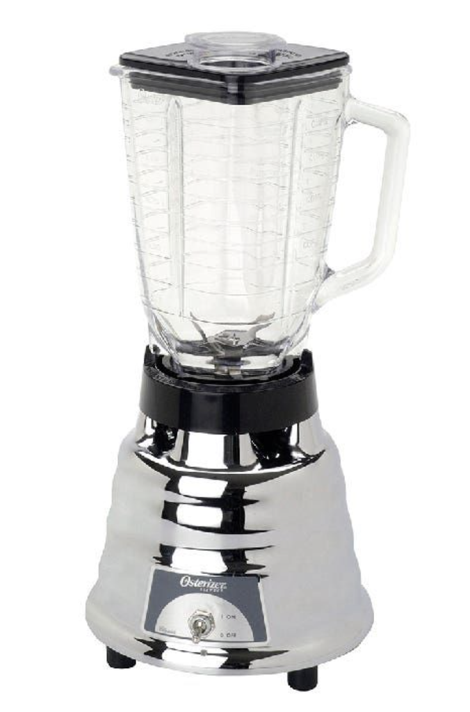 [45010] Licuadora Clásica Oster 1 Vel. Vaso de Vidrio 1.25 L Cromada 45010