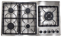 Parrilla Empotrable Rynox Vidrio templado RY87-001L 5 Quemadores