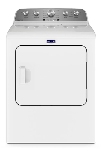 Secadora Maytag De Gas Natural/LP 26 kg Con 10 ciclos 7MMGD5430PW