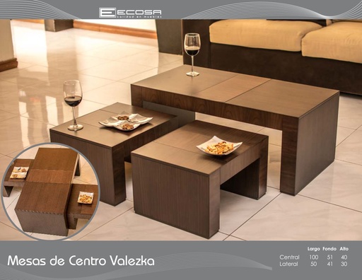 [VALEZKA] Juego de Mesas Ecosa VALEZKA